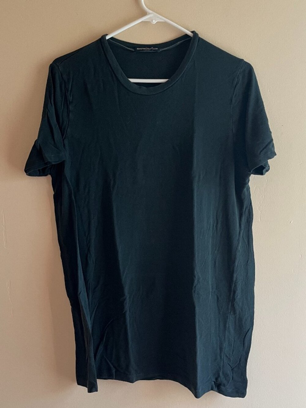 Brandy Melville black tee dress grunge emo goth skater indie sleaze 90s skater